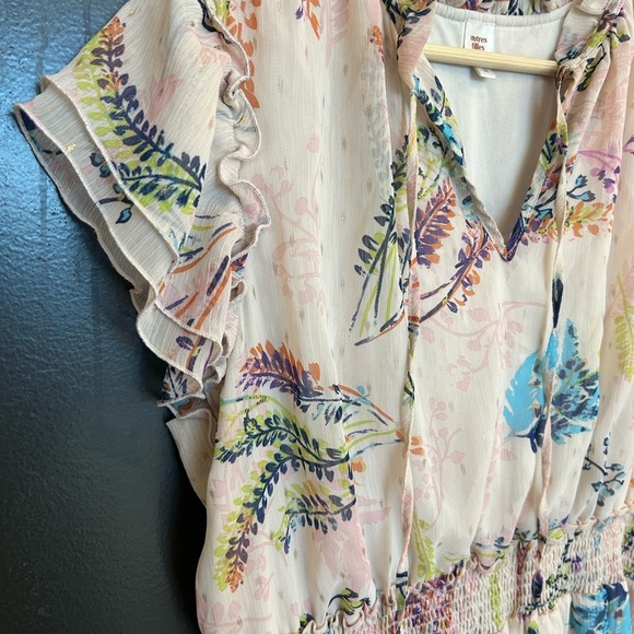 Autres Filles 1X midi Floral Print Women's Dress EUC - Picture 7 of 16